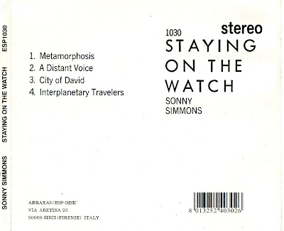 THE COVER PROJECT: Sonny Simmons - Staying On The Watch (1966)