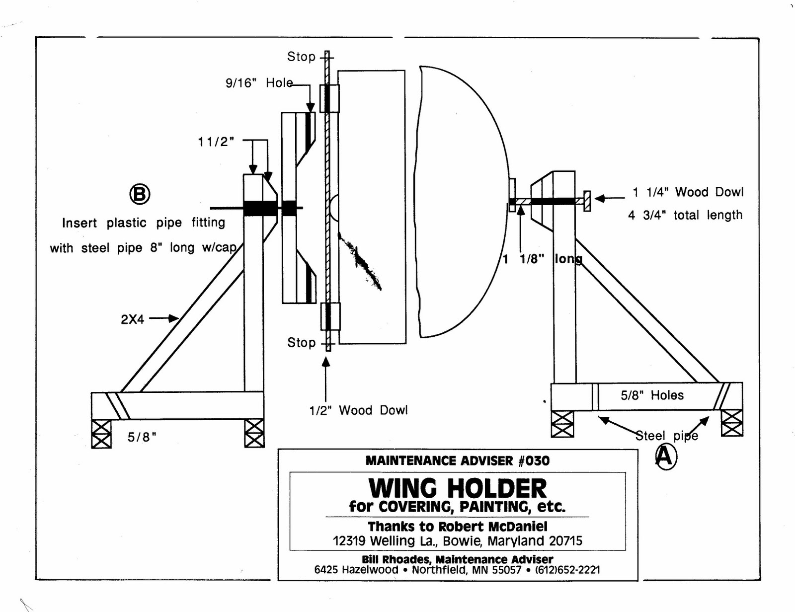 Cessna 140 Rebirth Wing Stands
