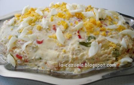 Fuente de ensaladilla