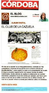 El Club de la Cazuela en Diario Córdoba