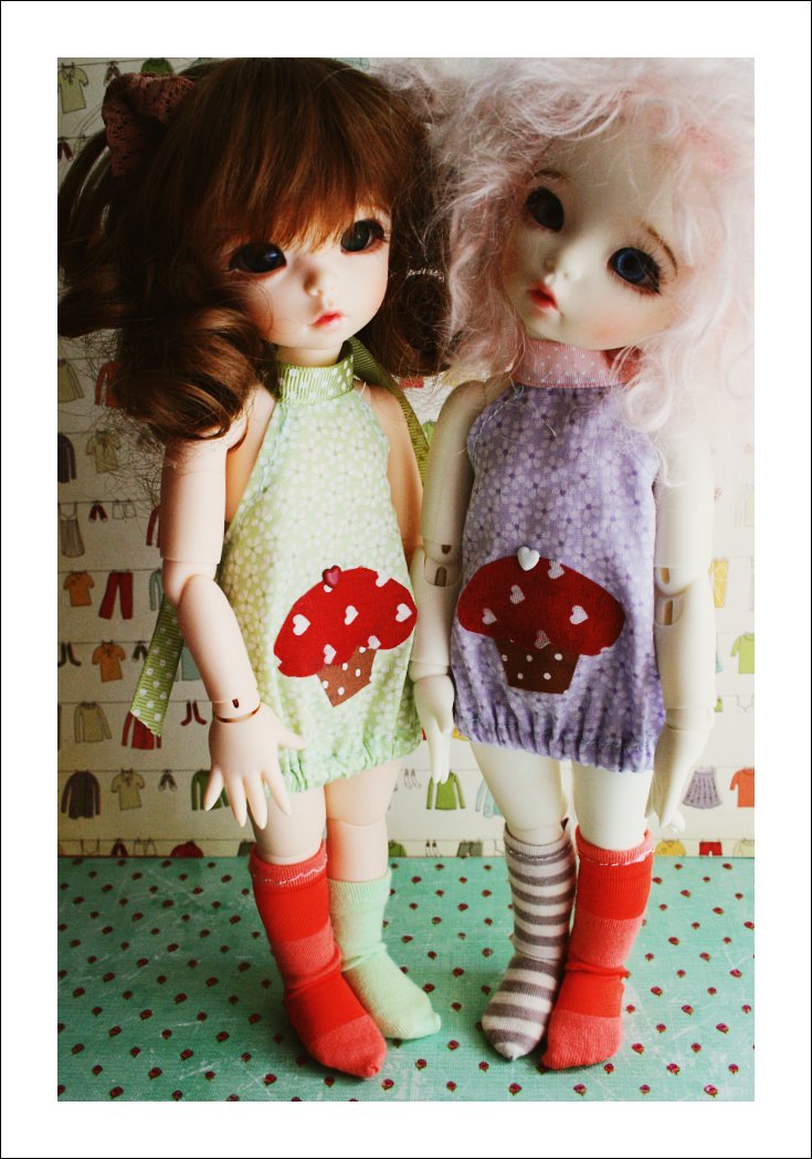 BJD Ball Journal Dollies LOLLIPOP E POPCORN GEMEAS