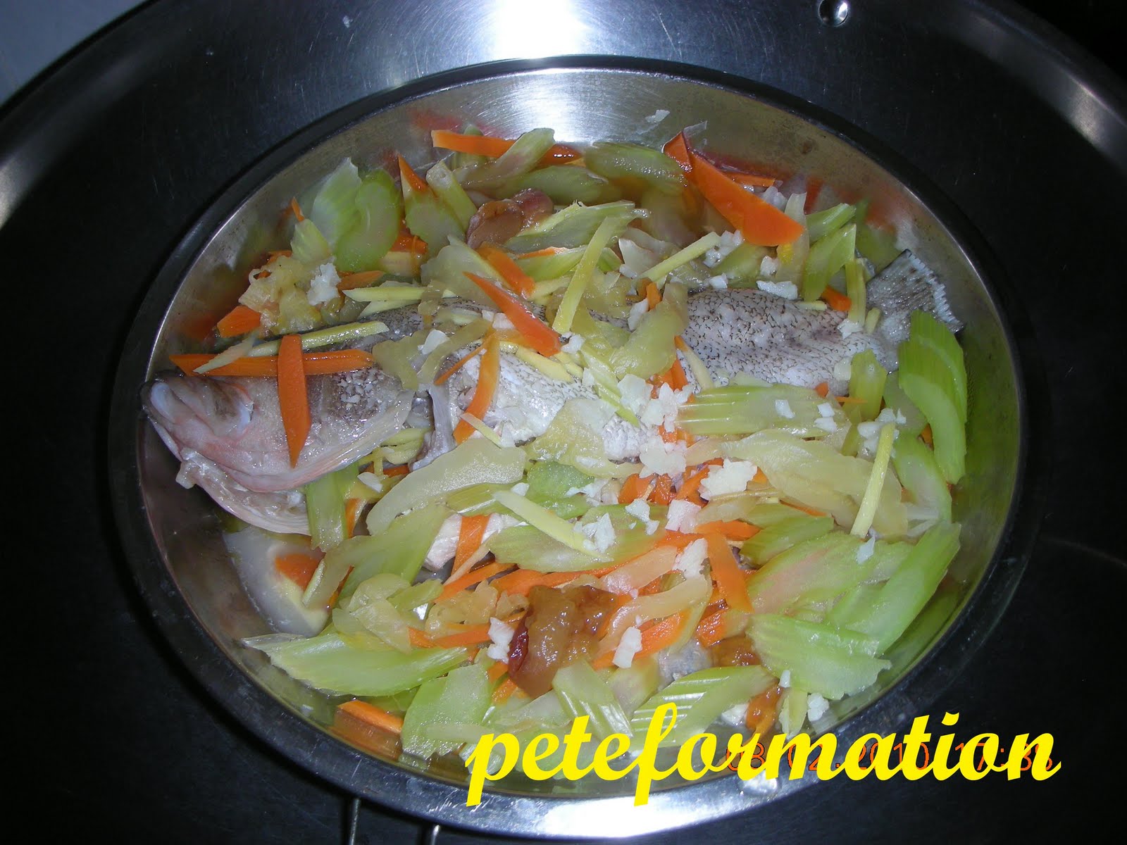 PeteFormation Foodie Adventure Steamed Grouper Fish with Celery and