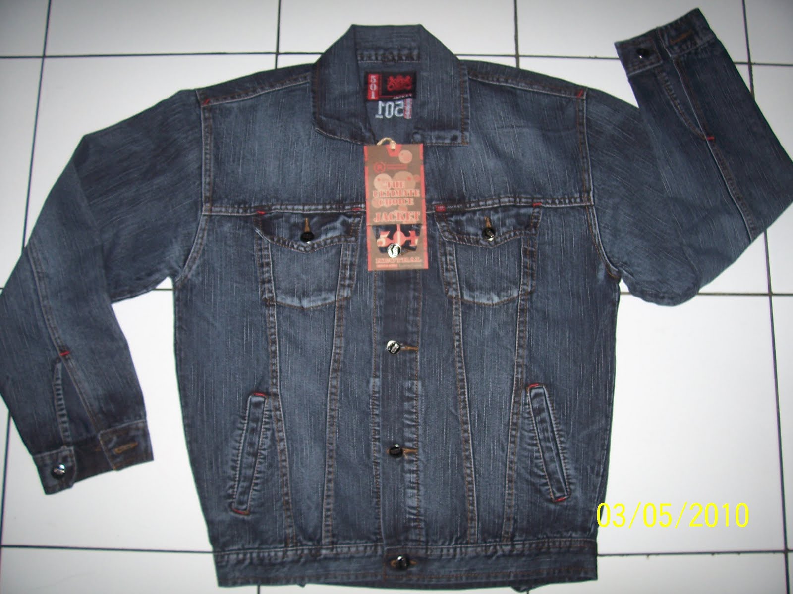 RUMAH KAOS DAN JEANS BRANDED: JAKET LEVI'S 501 UKURAN M-L-XL, WARNA