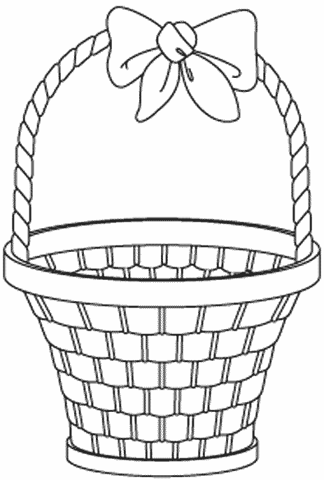 easter basket coloring pages online - photo #19