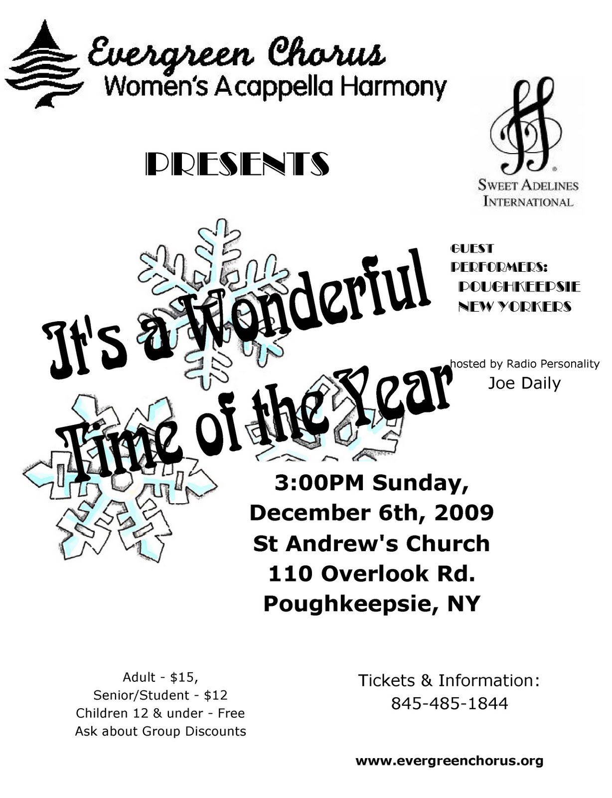 Historic Towns of Dutchess County Evergreen Chorus Sweet Adelines Concert