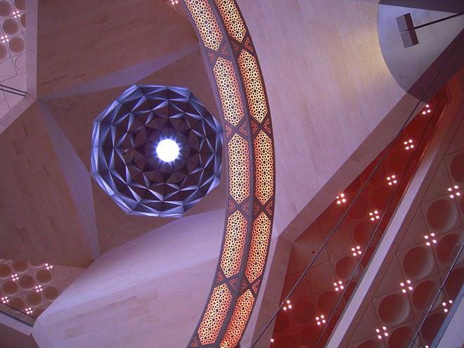 QATAR - The Museum of Islamic Art, Architect:  I.M. Pei / Atrium Skylight. / @JDumas