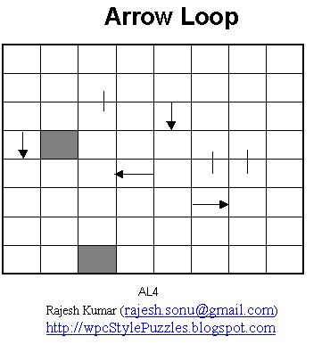 Logic Puzzles: Arrow Loop