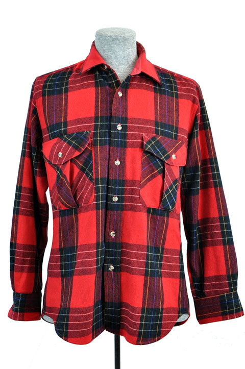 goodbye heart vintage: Eddie Bauer Vintage Wool Plaid Shirt Mens Medium