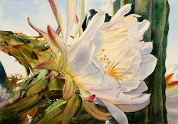 watercolor cactus flower ballard kathleen painting flowers desert succulent succulents fast