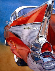 watercolor diane morgan cars painting paintings watercolour truck water fine culture automotive drawings brush chevy heaven paper techniques ron artist