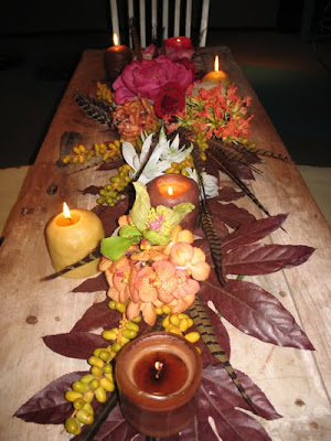 Fall wedding table inspiration from Minoo Hersini at Au Ciel Design Studio