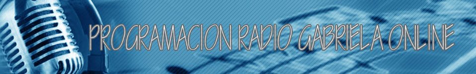 PROGRAMACION DE GABRIELA ON LINE