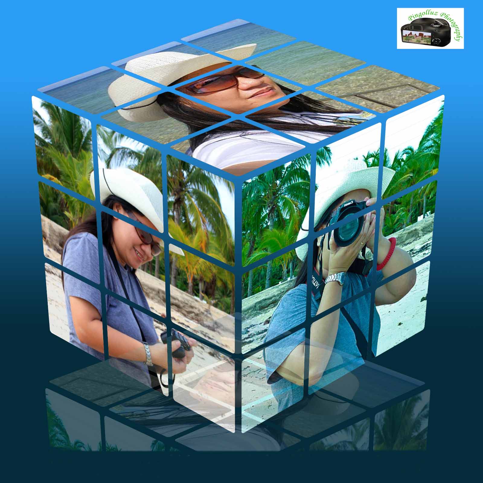 rubik's cube picture frame
