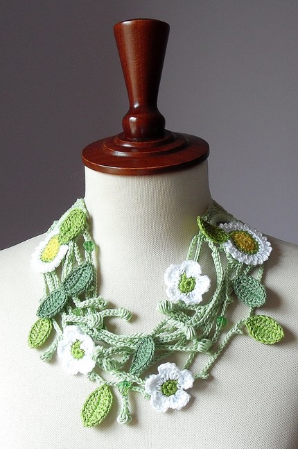 Crocheted Flow
er for Necklace or Other Projects вЂ“ Free Pattern