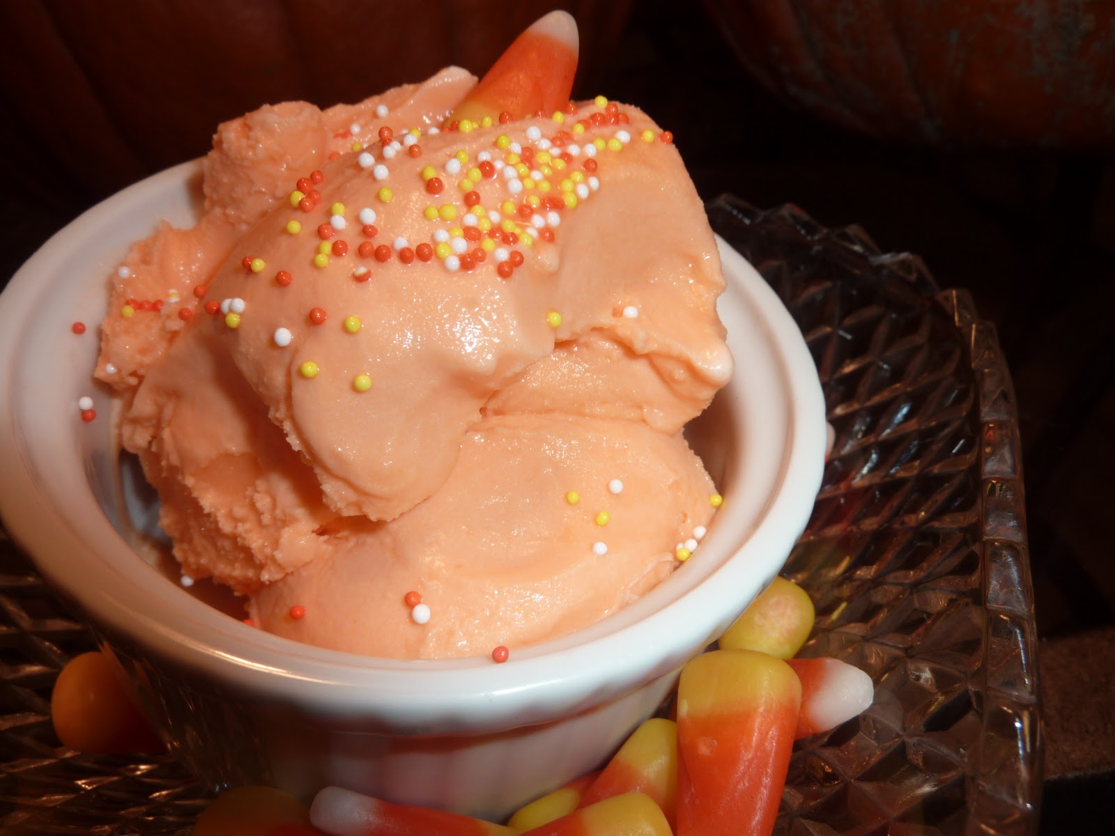 What Katie's Baking Candy Corn (Infused) Ice Cream