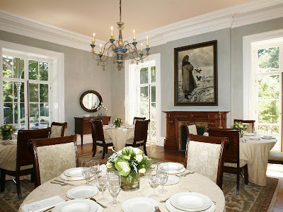 Coach House Fayence Dining Room Furniture: Cream Grey Black