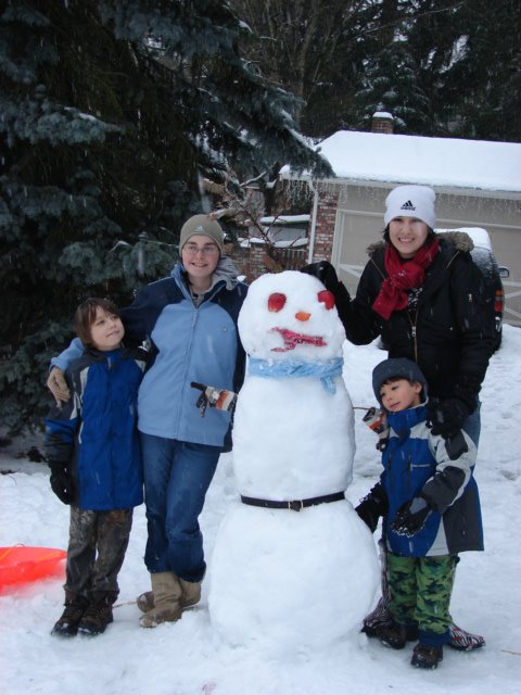 Look at the size of that snowman!!!