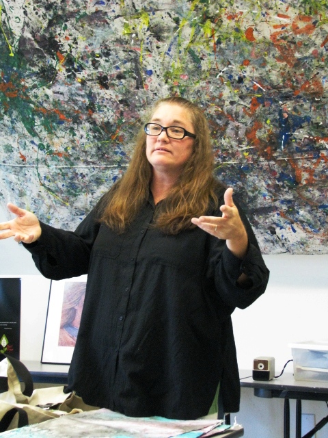 C Campbell's Fine Art: Kate Lagaly at WACG Meeting on 10_16_10
