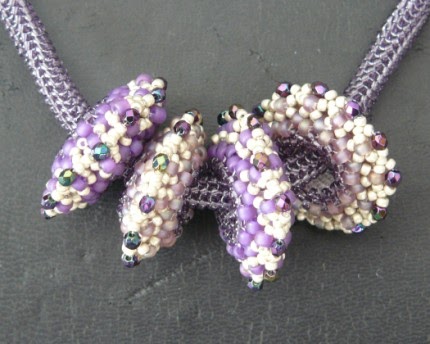 EAGLE POINT JEWELLERY: Purple Core Bead Necklace