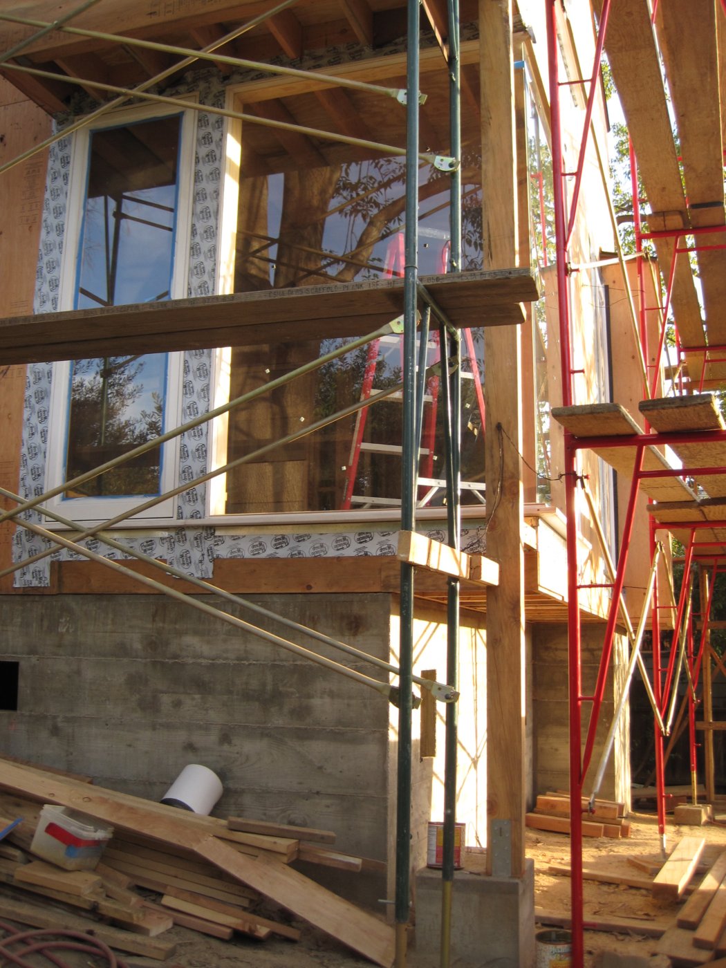 our house on the hill Rough Framing Complete