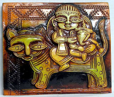 Images Of Goddess Durga. Goddess Durga And God Ganesha