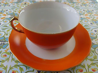 Orange Tea Cup