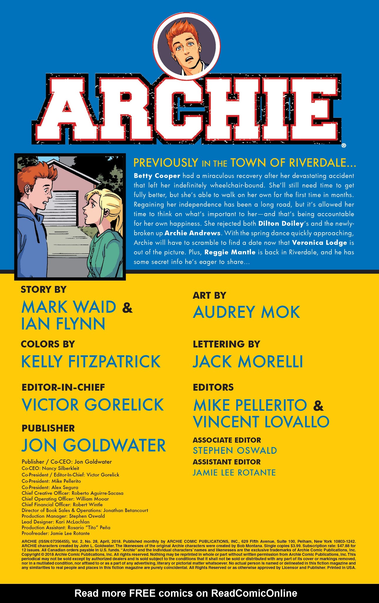 Read online Archie (2015) comic -  Issue #28 - 2