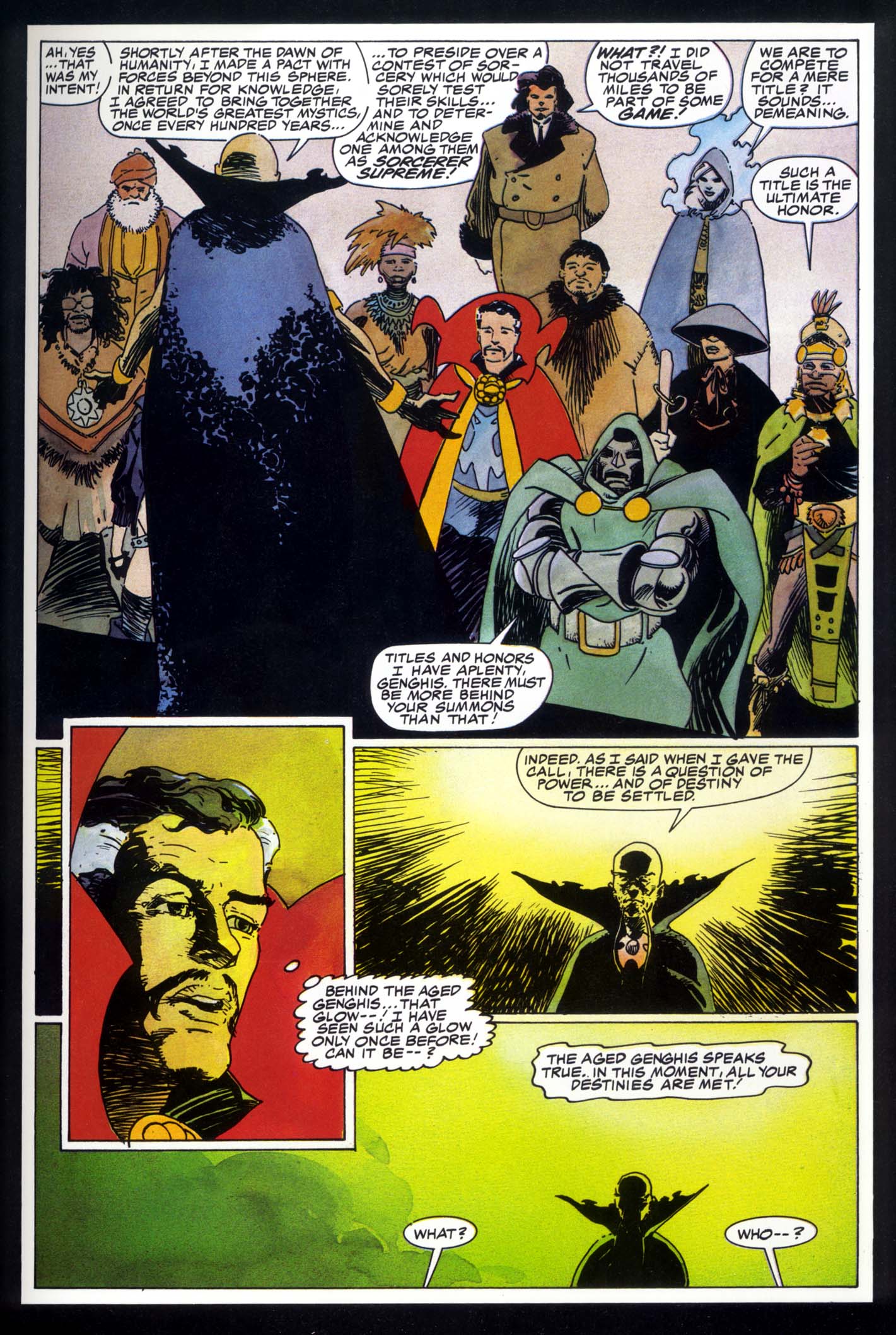 Read online Marvel Graphic Novel comic -  Issue #49 - Doctor Strange & Doctor Doom - Triumph & Torment - 16