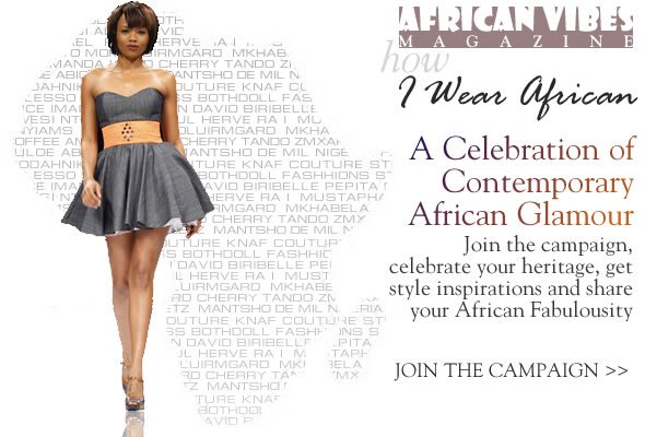 The ''I Wear African'' Campaign with African Vibes Magazine (click on the picture to check me out)