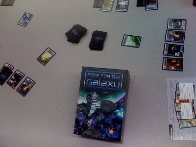 Race for the Galaxy card game in play