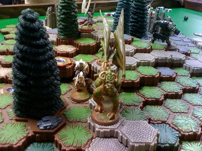 Heroscape with dragon