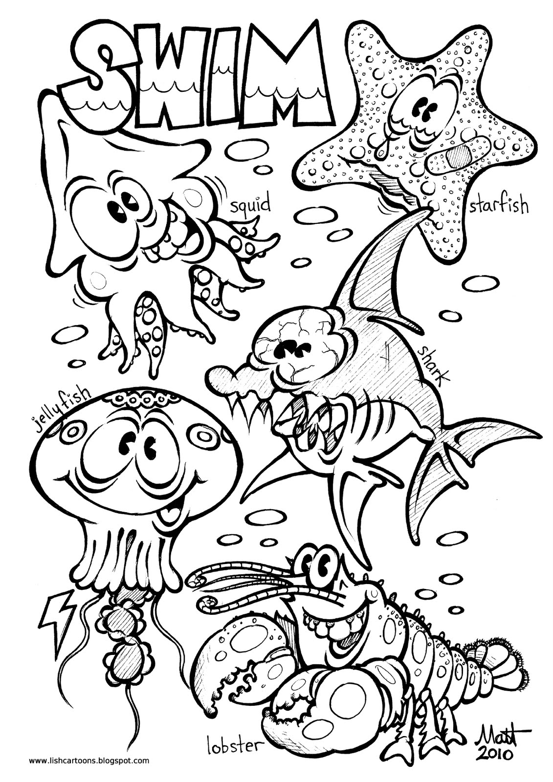 ocean-animals-coloring-pages