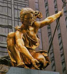Portlandia: Hammered Copper Statue