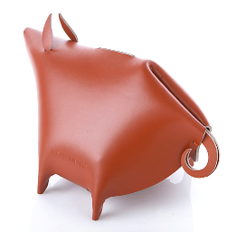 leather piggy bank