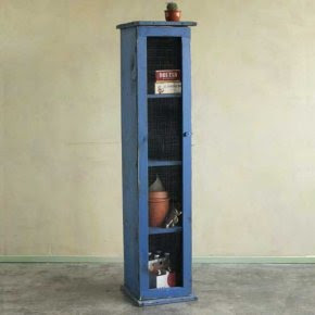 Blue chimney cabinet
