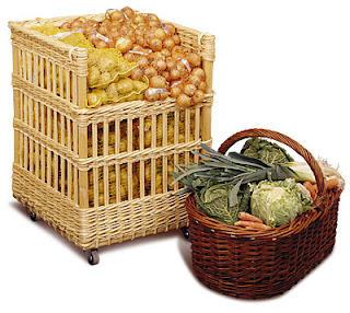 baskets for produce display, from France