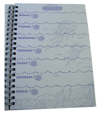 planner page with underwater images