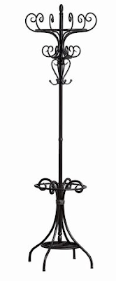 wrought iron coat stand
