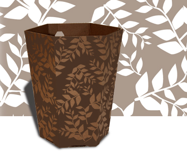 wastebasket made fro recycled cardboard