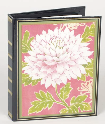 address book with flower