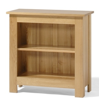 oak low bookcase