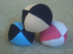 çeşitli his ve ebatlarda jonglör topları, ekipman ve malzemeleri satışı