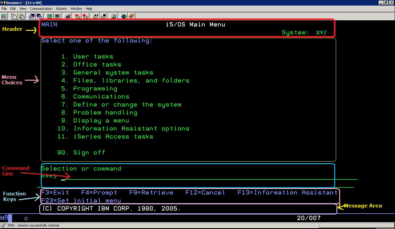 IBM i (AS400) Admin Training Blog: Signing on to the AS/400