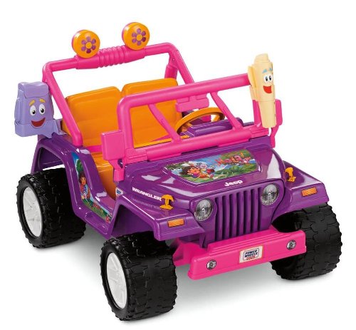 Fisher-price power wheels dora jeep wrangler #4