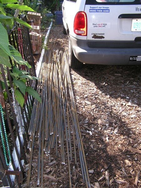 Rebar Roses ROSEGASMS: Rebar for Training Climbing and Rambling Roses
