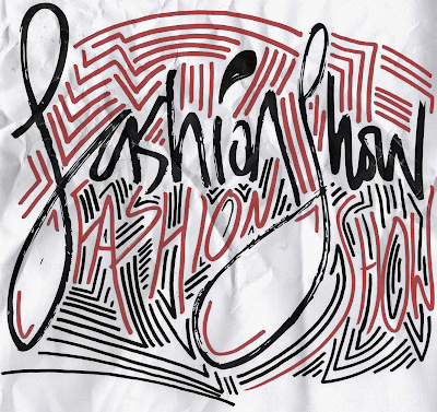 Hand Rendered Typography md.graphic.design.: Hand-rendered typography for a street fashion show