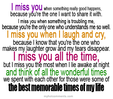 i miss you quotes death. i miss you so much. i feel