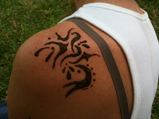 kathy's first henna tattoo