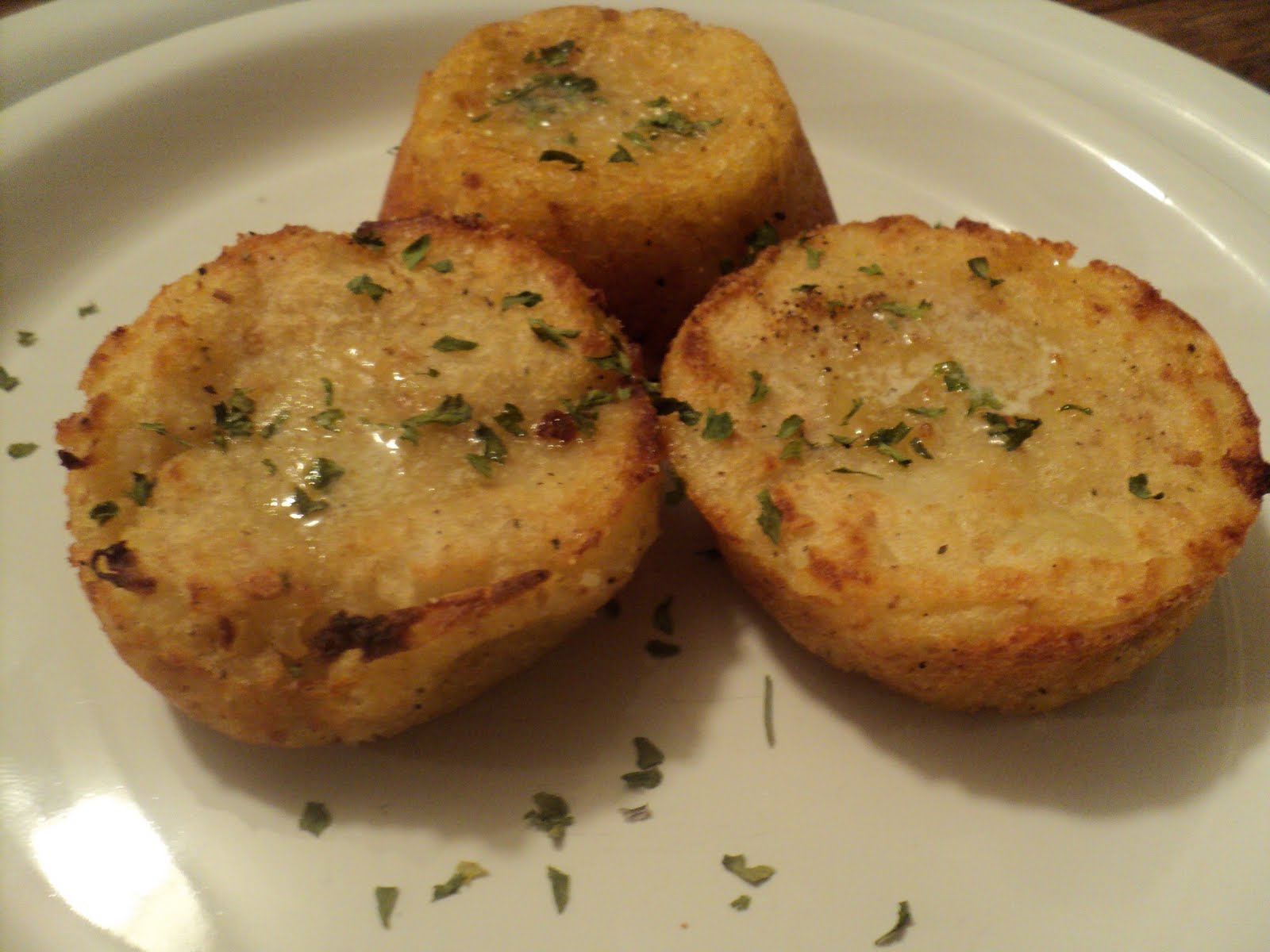 Maggie's Country Kitchen Horseradish and Garlic "tater" cakes.