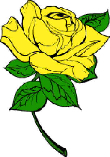 clipart of yellow roses - photo #15